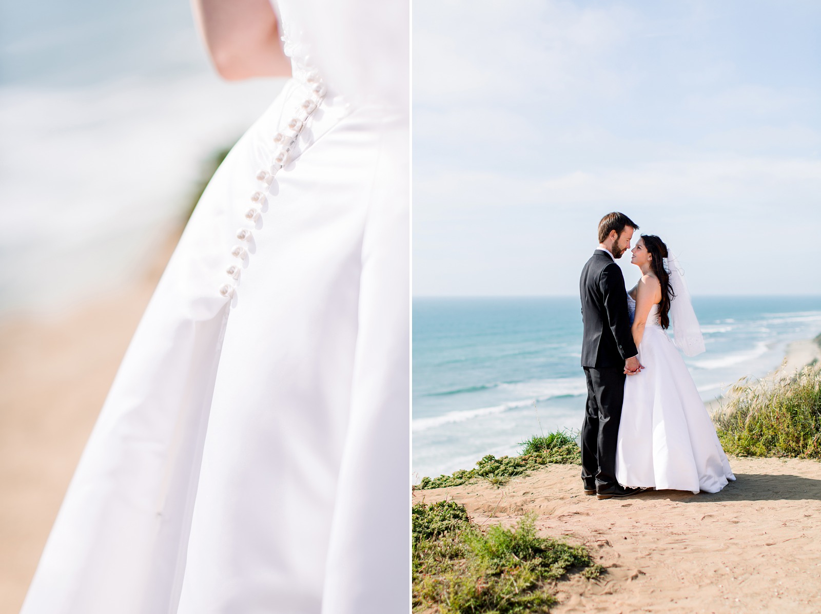 Wedding on a cliff in Del Mar California