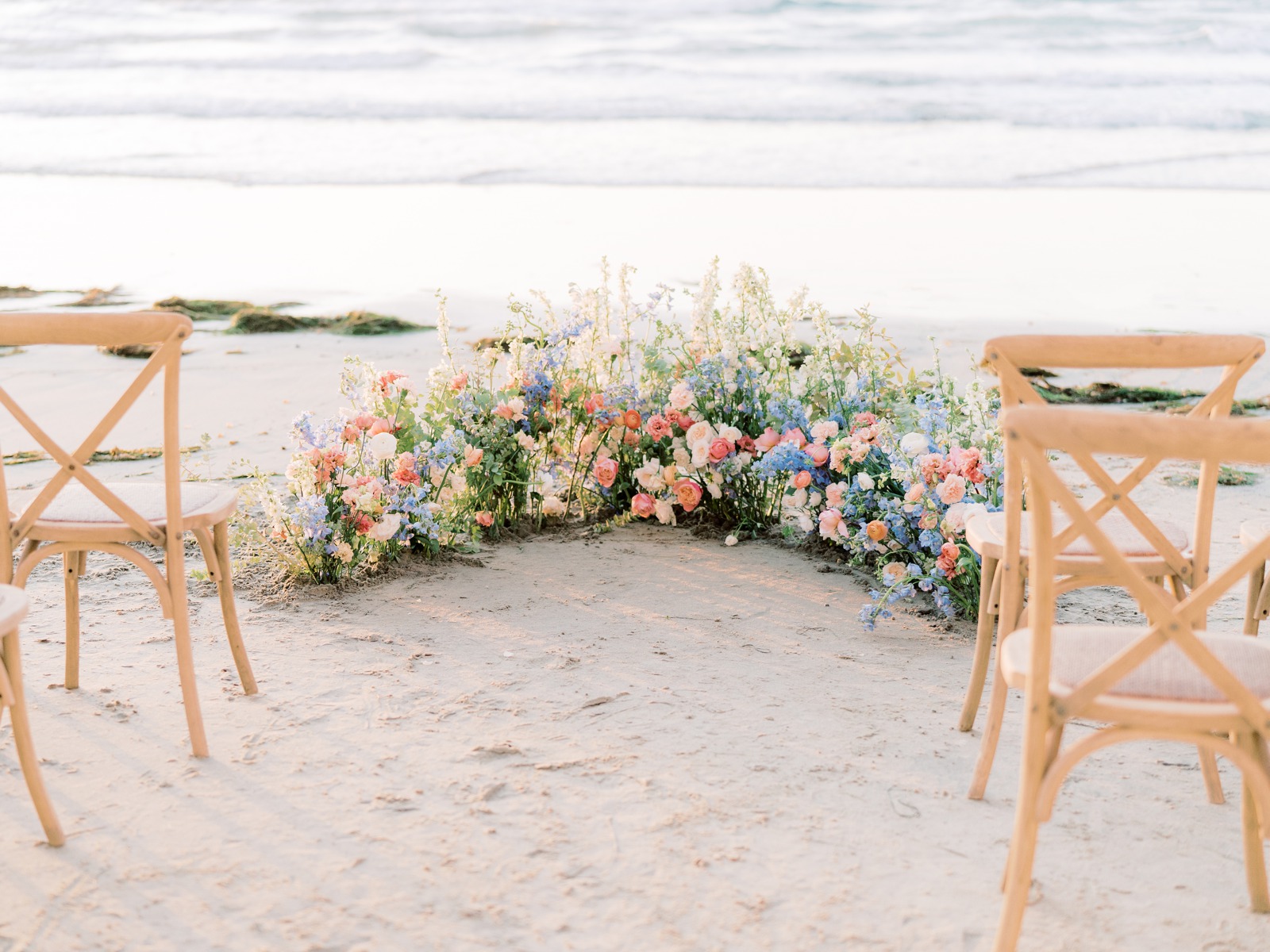 Wedding Florals on the Beach