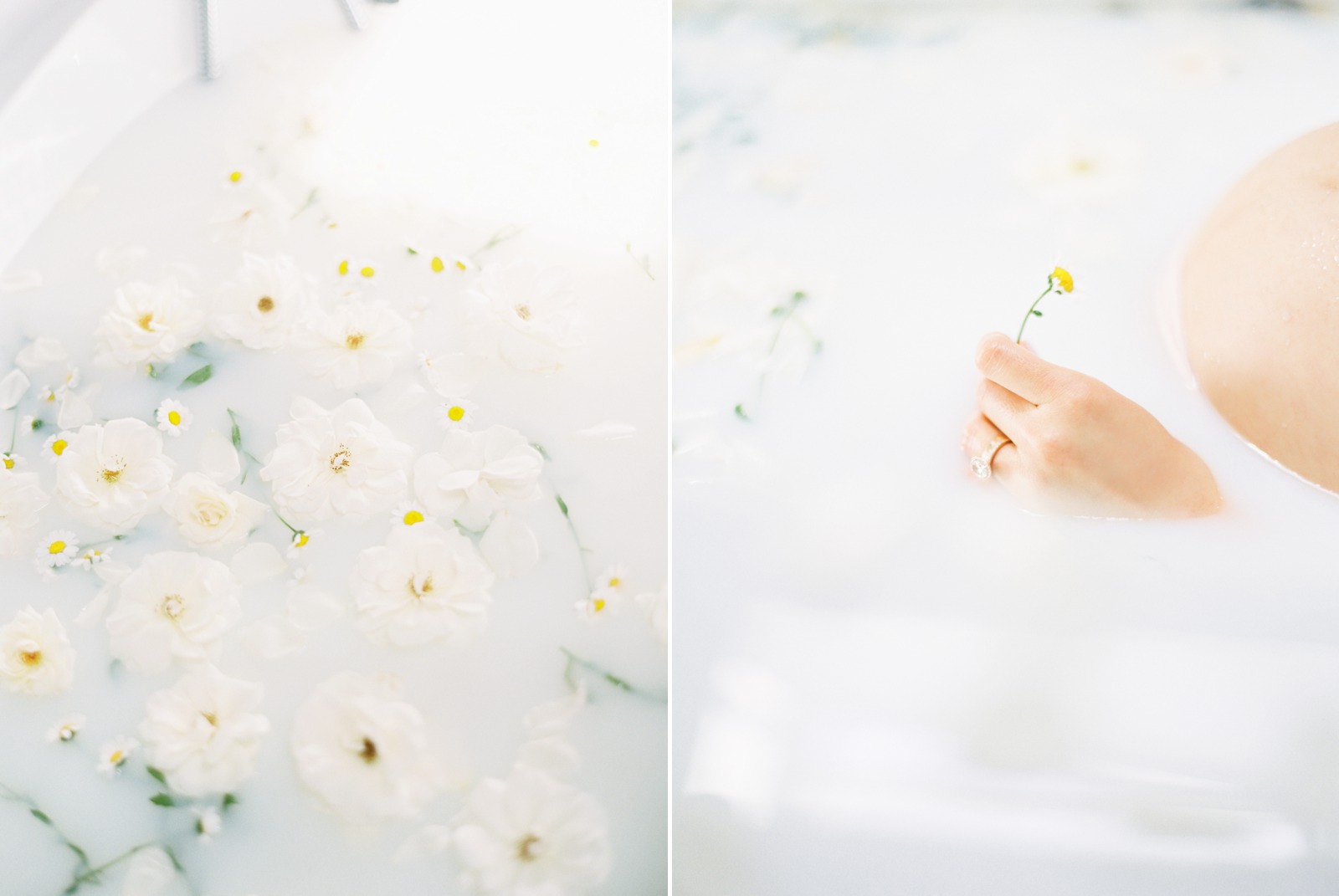 Milk Bath with Flowers