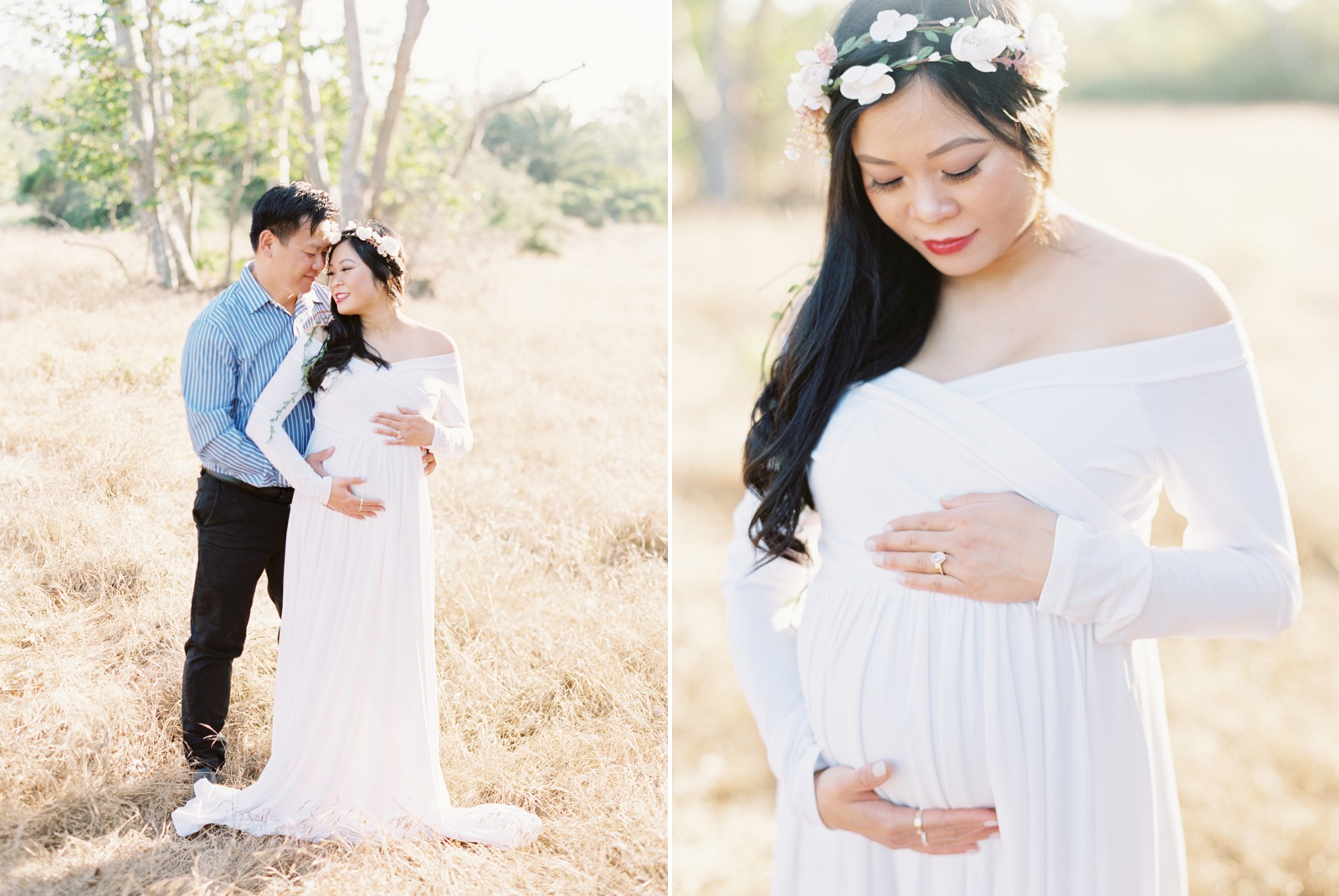 Maternity Session in a Field