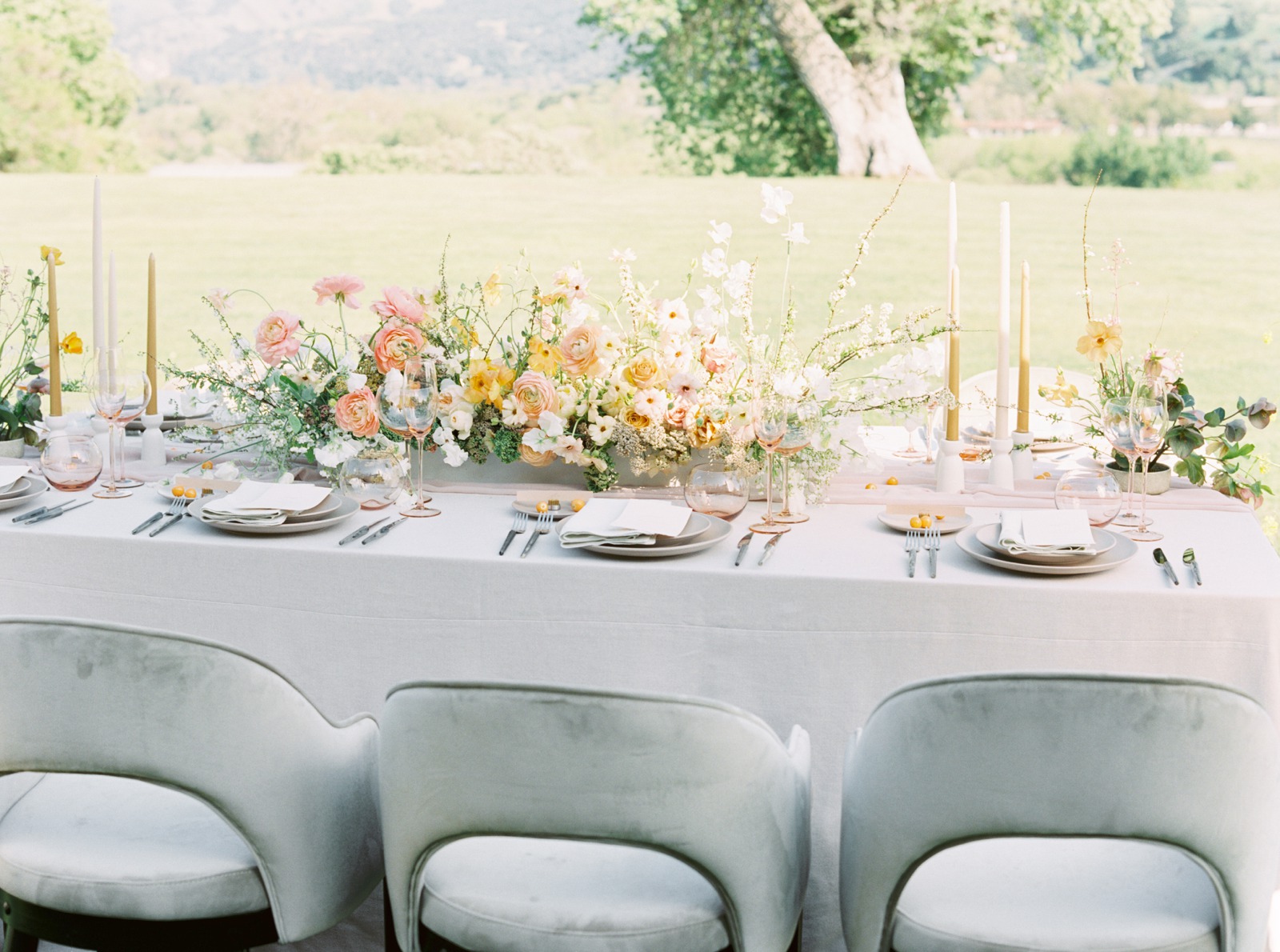 Elegant and Soft Wedding Reception Details
